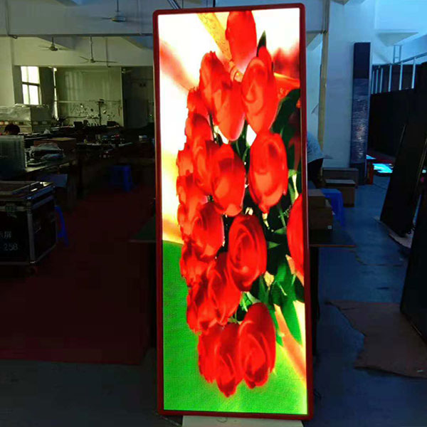 P2.5室內高清超薄廣告機電子海報屏易拉寶鏡子屏