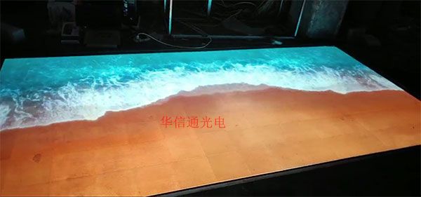 遼寧鐵嶺銀州P3.91室內LED互動地磚屏